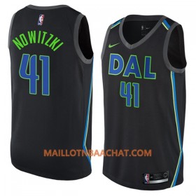 Maillot NBA Dallas Mavericks Dirk Nowitzki 41 Nike City Edition Swingman - Homme